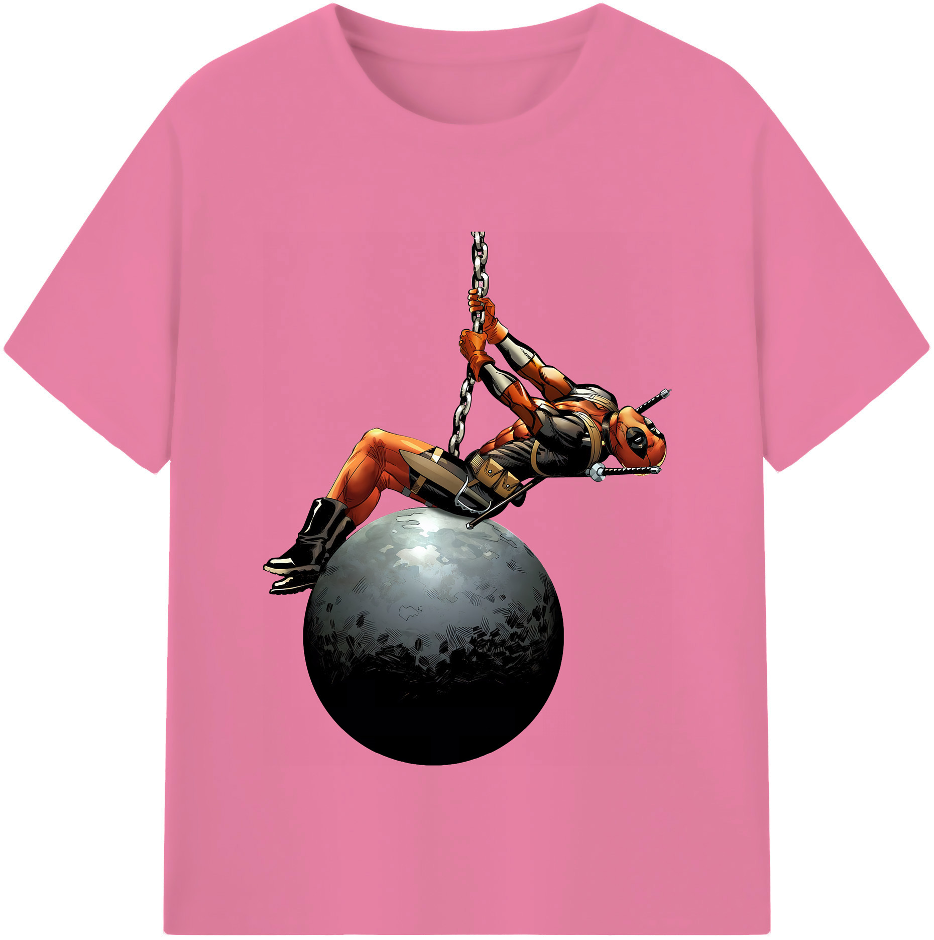 （画像用） Deadpool デッドプール 綿100％半袖Tシャツ（フロントプリント）